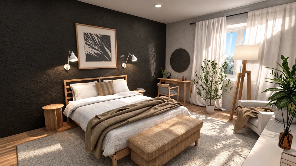 A render of the bedroom